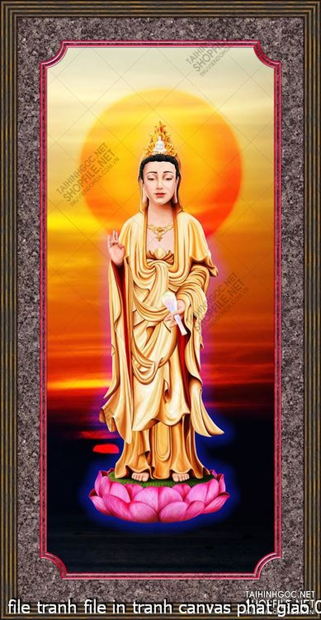 file tranh file in tranh canvas phat giao 077
