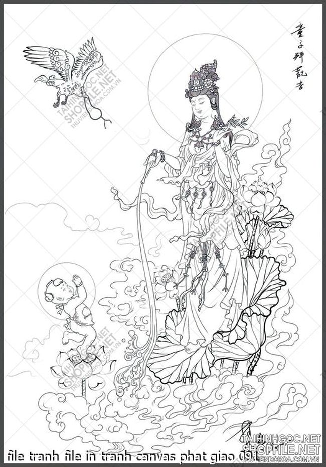 file tranh file in tranh canvas phat giao 091