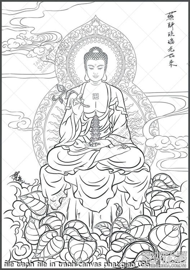 file tranh file in tranh canvas phat giao 096