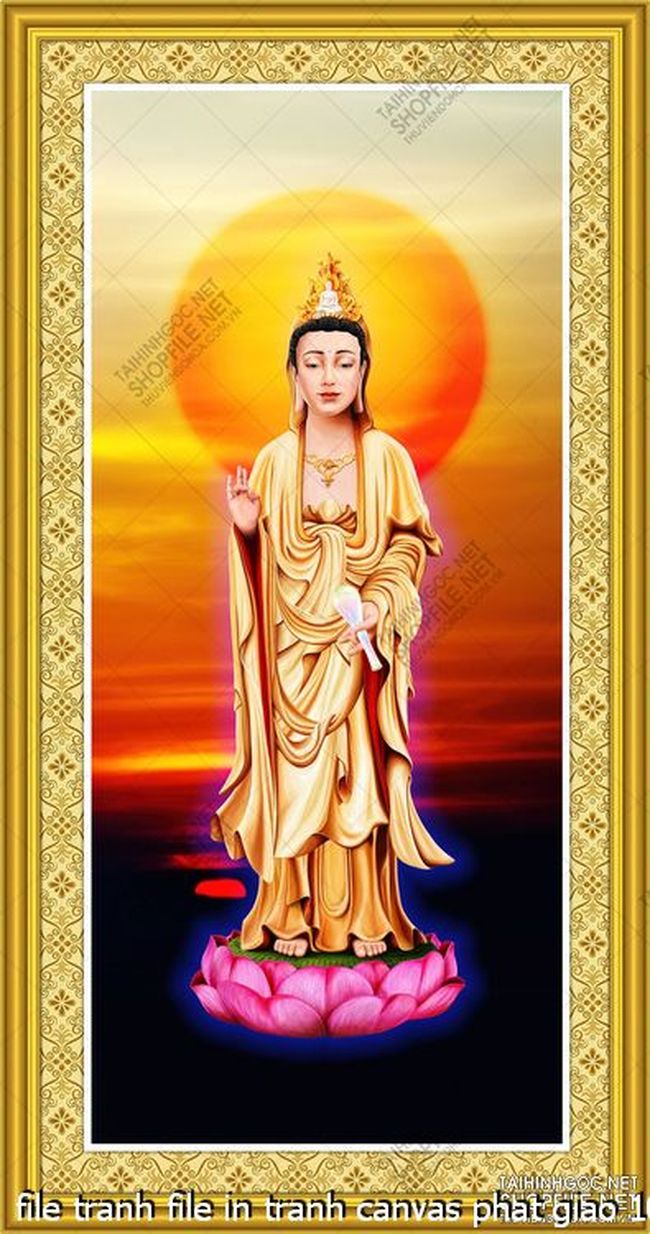 file tranh file in tranh canvas phat giao 106