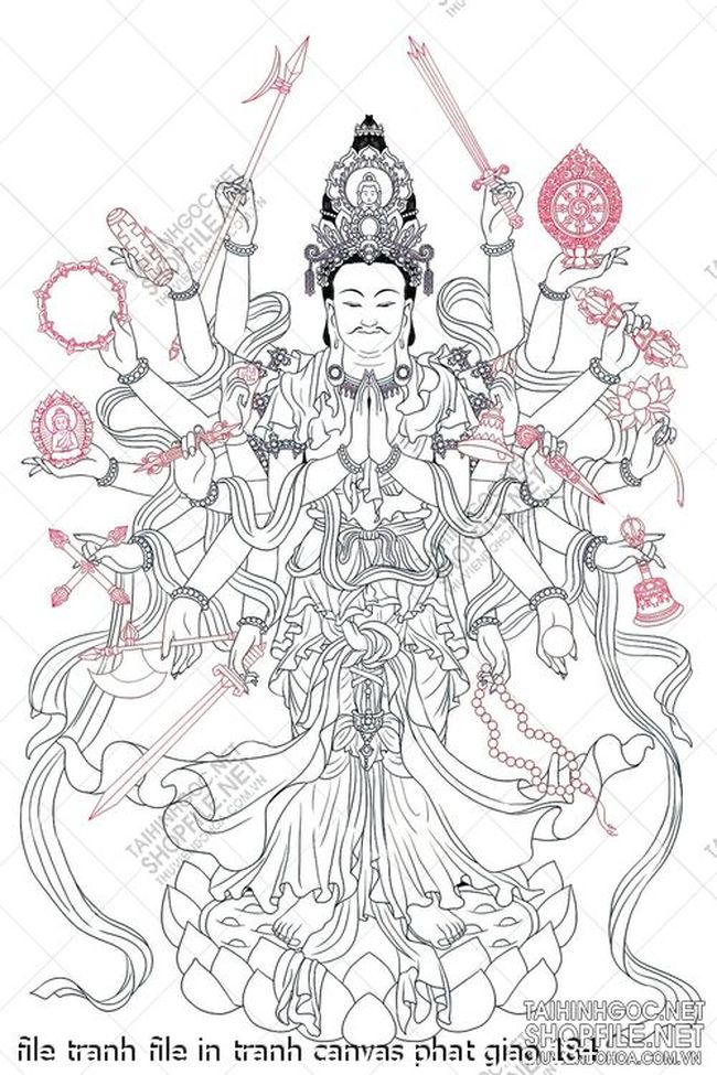 file tranh file in tranh canvas phat giao 184