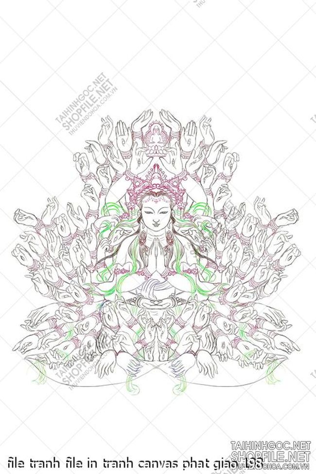 file tranh file in tranh canvas phat giao 198