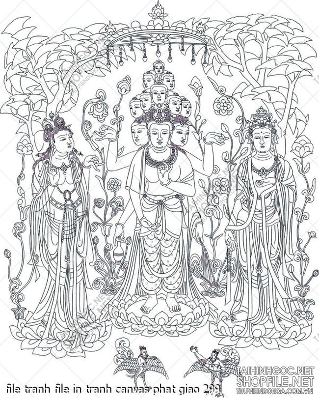 file tranh file in tranh canvas phat giao 299