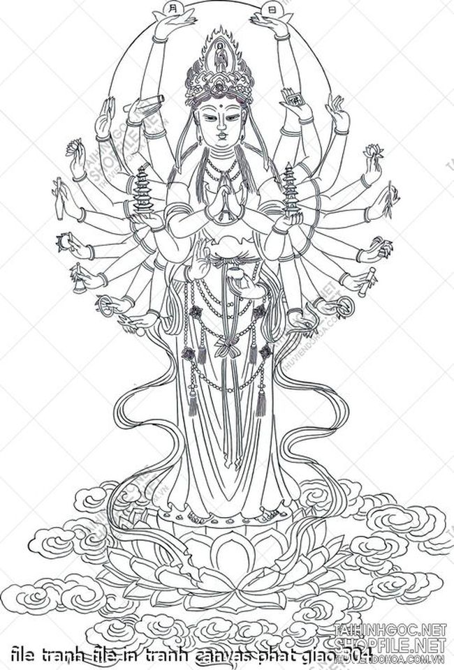 file tranh file in tranh canvas phat giao 304