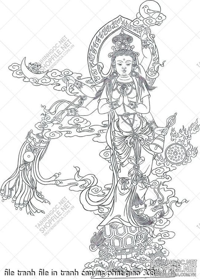 file tranh file in tranh canvas phat giao 308