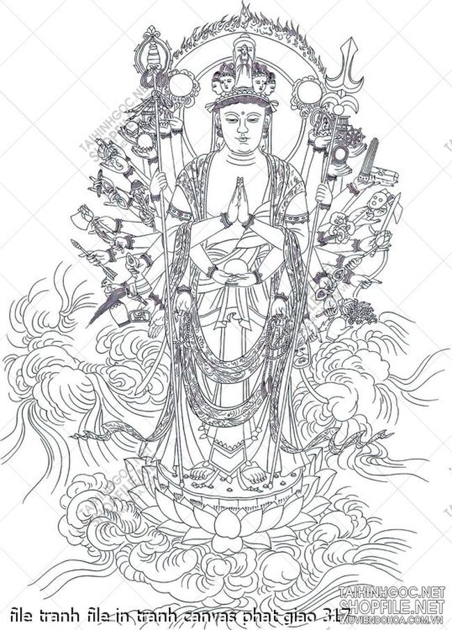 file tranh file in tranh canvas phat giao 317