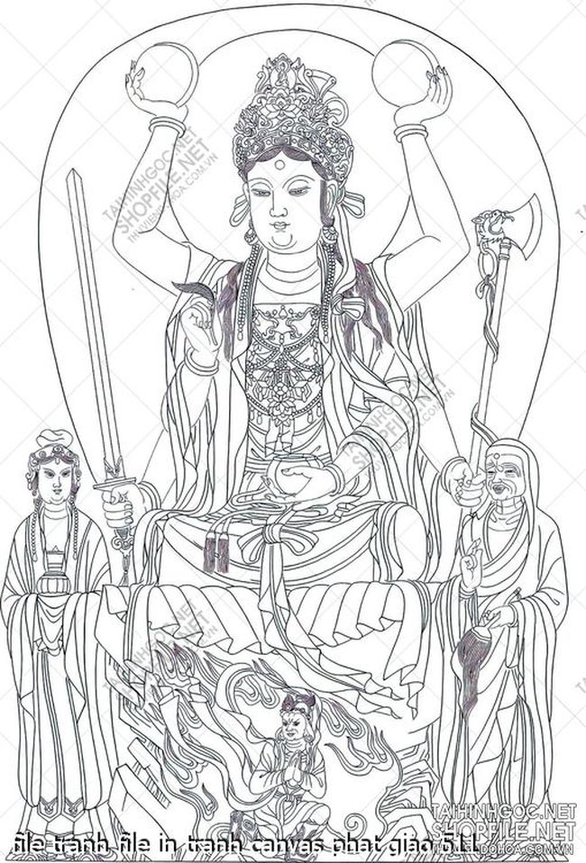 file tranh file in tranh canvas phat giao 511