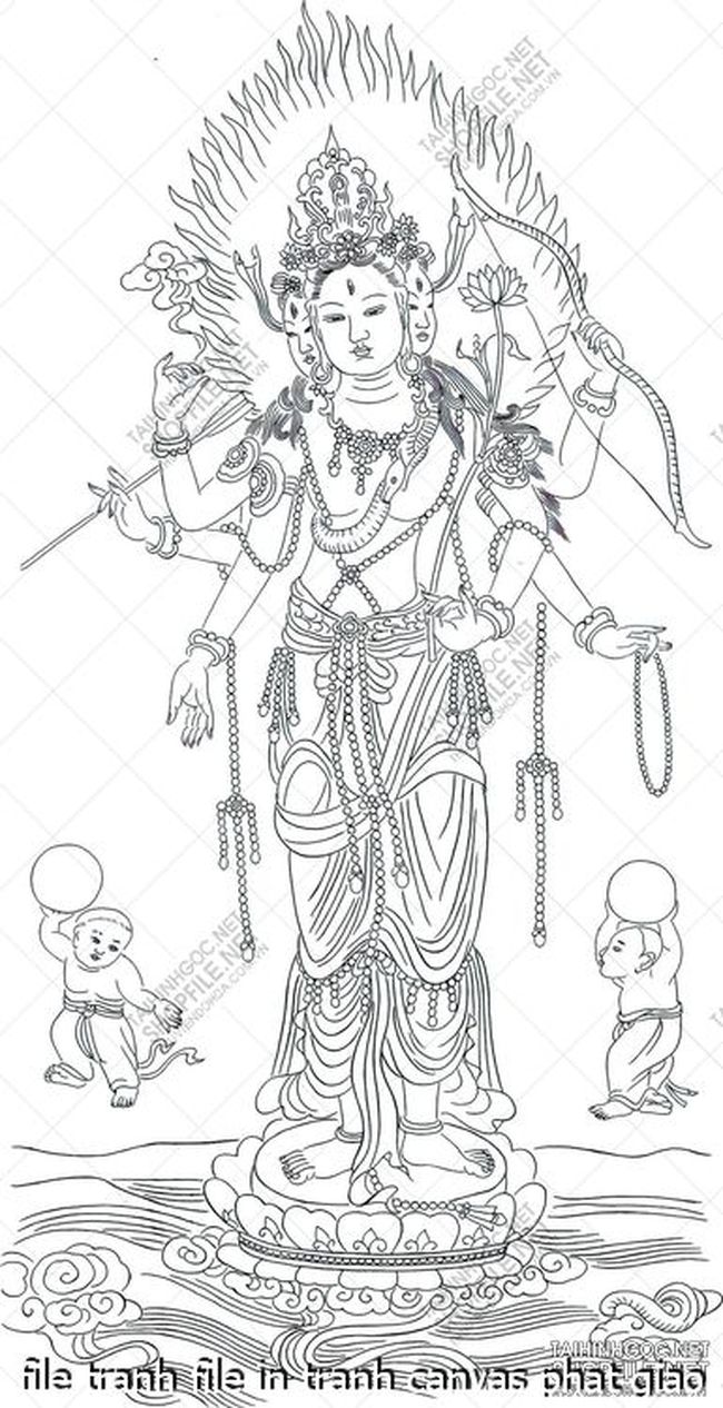 file tranh file in tranh canvas phat giao 512