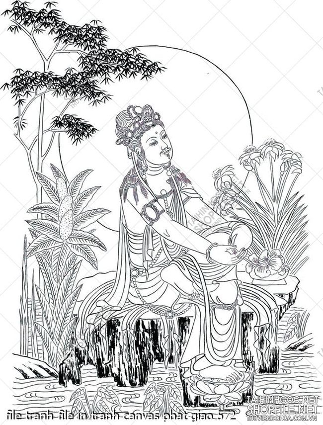 file tranh file in tranh canvas phat giao 572