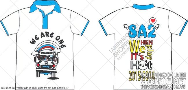 file tranh file vector cdr ao chibi cute tre em ngo nghinh 07