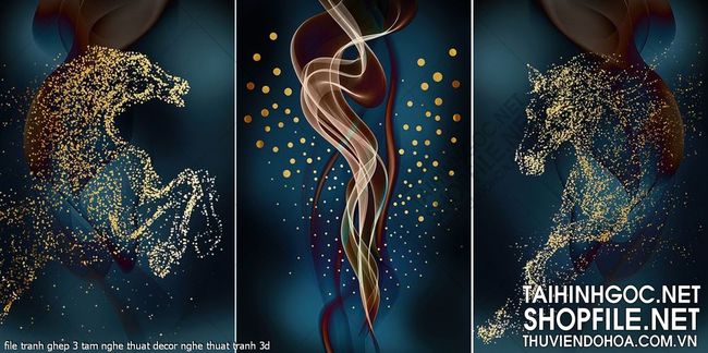 file tranh ghep 3 tam nghe thuat decor nghe thuat tranh 3d