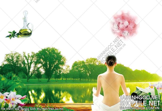 file tranh spa duong sinh thu dan tren bo ho