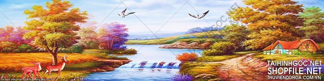 file tranh thien nhien nghe thuat dong song huu tinh