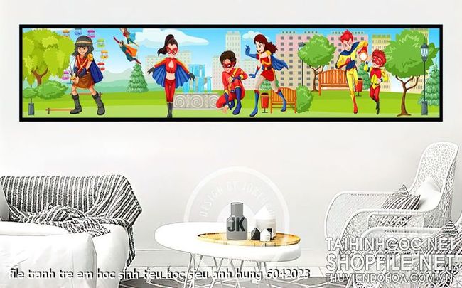 file tranh tre em hoc sinh tieu hoc sieu anh hung 6042023