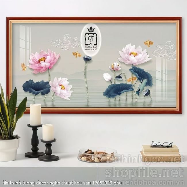 file tranh tuong decor nghe thuat hoa sen 17052023 phu