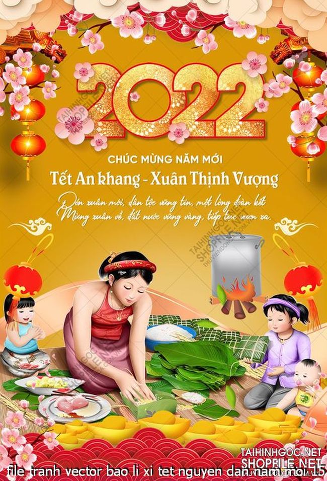 file tranh vector bao li xi tet nguyen dan nam moi 15