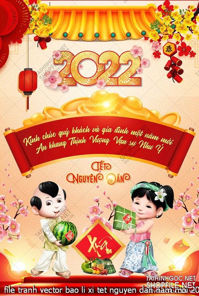 file tranh vector bao li xi tet nguyen dan nam moi 20
