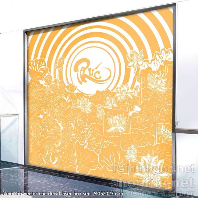 file tranh vector cnc decal laser hoa sen 24052023 dao