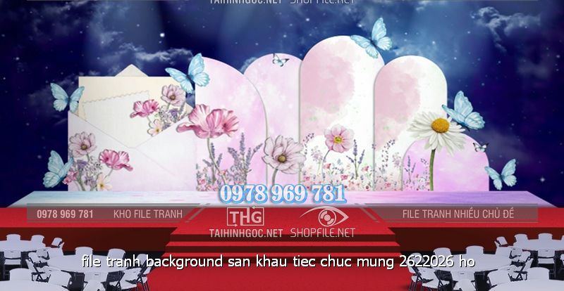 file tranh background san khau tiec chuc mung 2622026 ho
