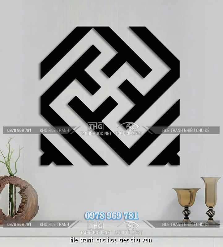 file tranh cnc hoa tiet chu van