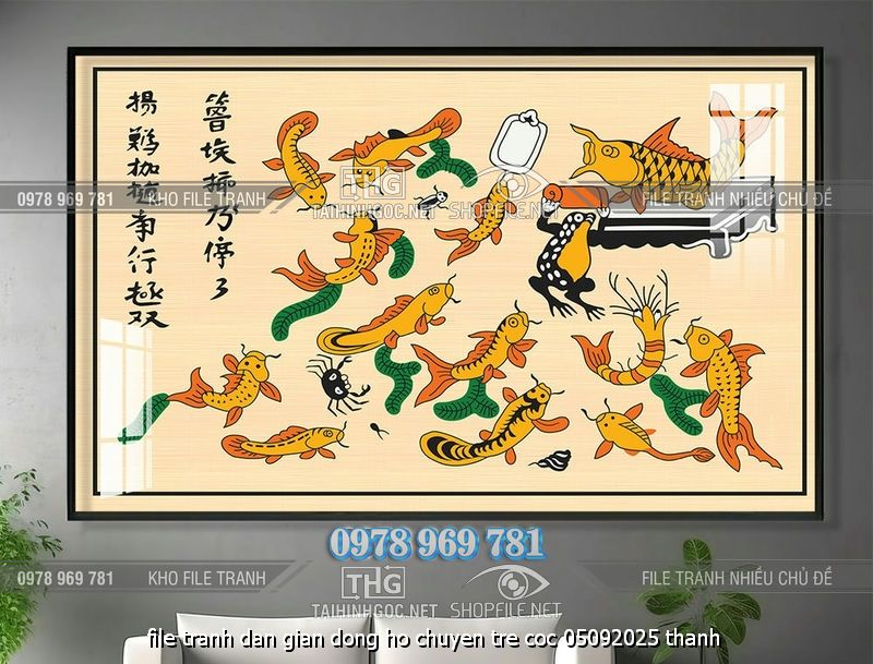 file tranh dan gian dong ho chuyen tre coc 05092025 thanh