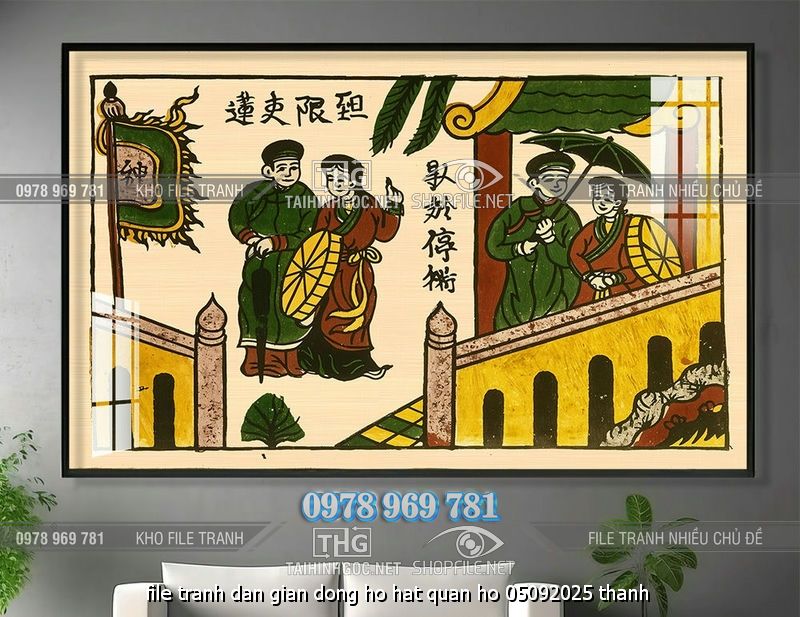 file tranh dan gian dong ho hat quan ho 05092025 thanh