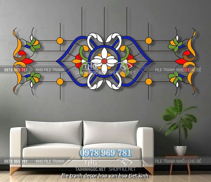 file tranh decor hoa van hoa tiet kinh