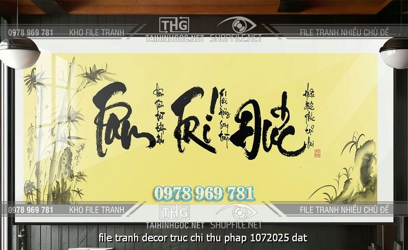 file tranh decor truc chi thu phap 1072025 dat