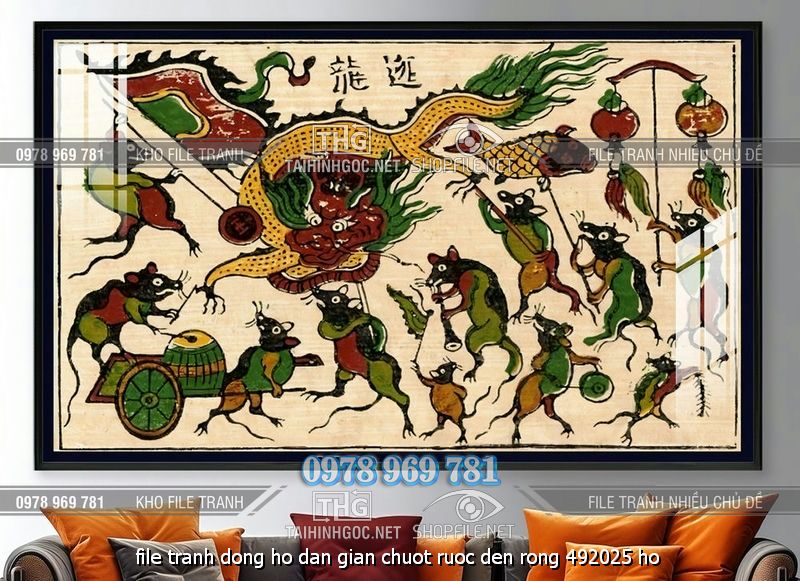file tranh dong ho dan gian chuot ruoc den rong 492025 ho