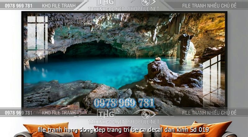 file tranh hang dong dep trang tri be ca decal dan kinh 5d 019