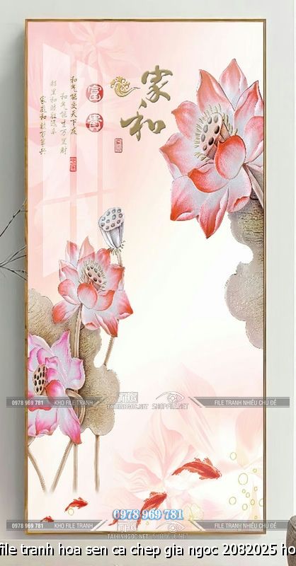file tranh hoa sen ca chep gia ngoc 2082025 ho