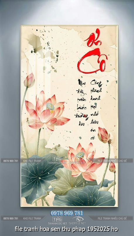 file tranh hoa sen thu phap 1952025 ho