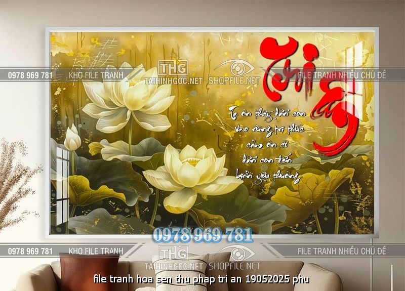 file tranh hoa sen thu phap tri an 19052025 phu