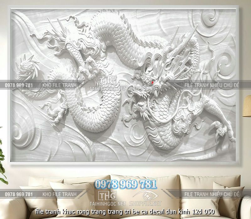 file tranh khac rong trang trang tri be ca decal dan kinh 12d 050