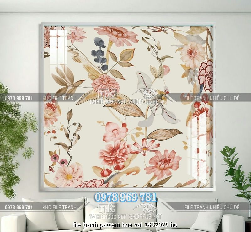 file tranh pattern hoa vai 1432025 ho