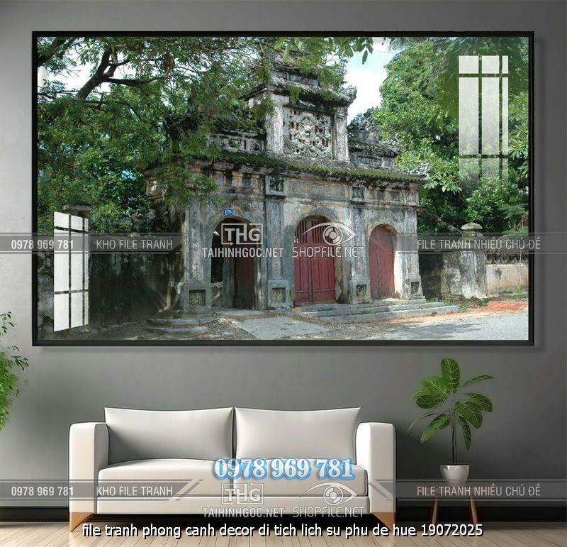 file tranh phong canh decor di tich lich su phu de hue 19072025