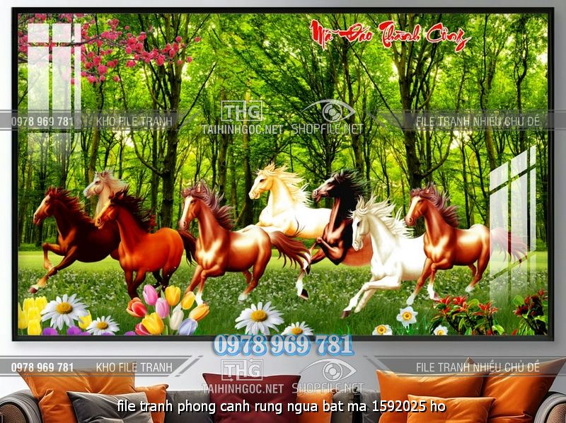 file tranh phong canh rung ngua bat ma 1592025 ho