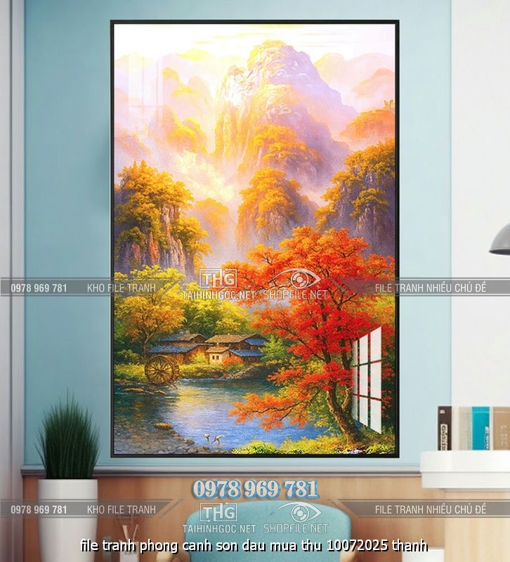 file tranh phong canh son dau mua thu 10072025 thanh