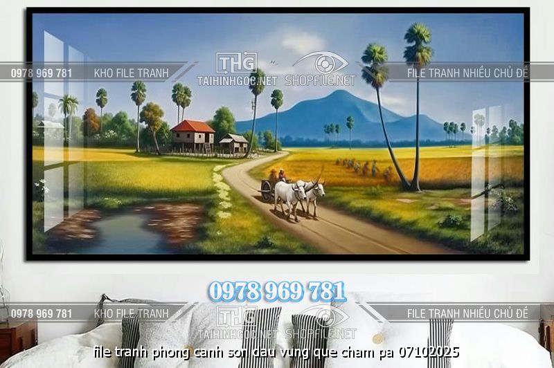 file tranh phong canh son dau vung que cham pa 07102025