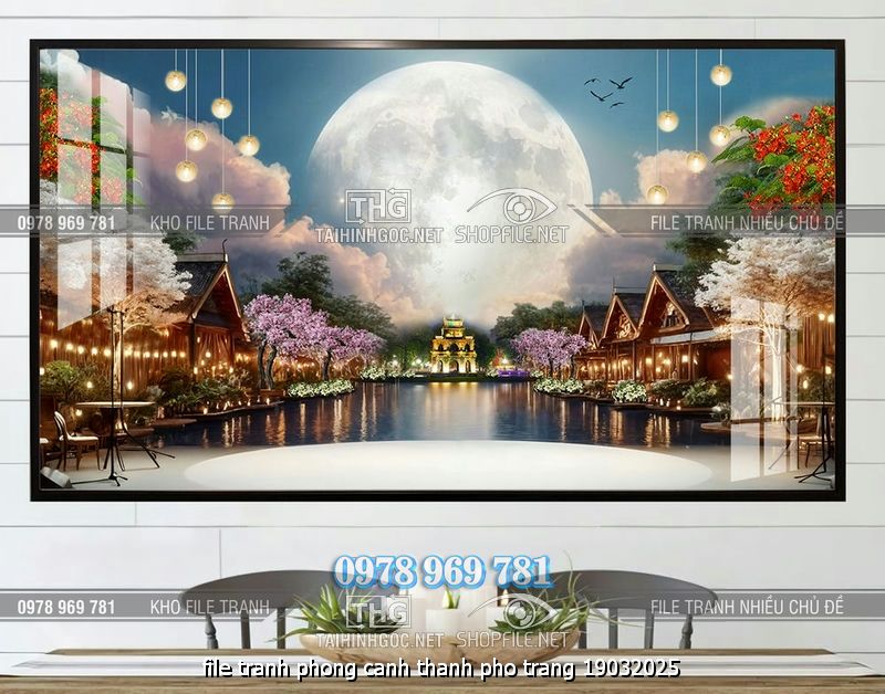 file tranh phong canh thanh pho trang 19032025