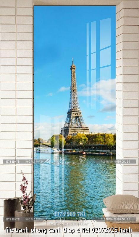 file tranh phong canh thap eiffel 02072025 hanh