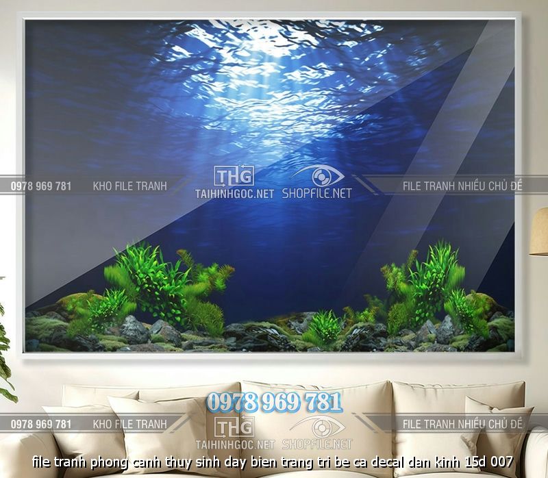 file tranh phong canh thuy sinh day bien trang tri be ca decal dan kinh 15d 007