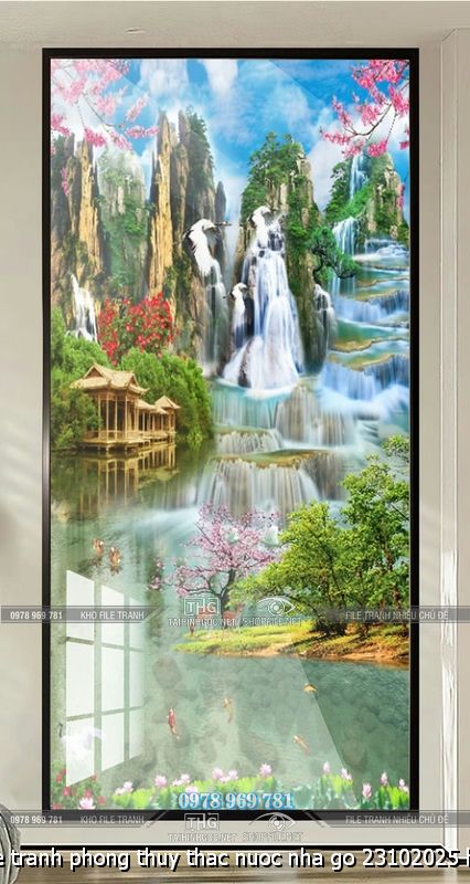 file tranh phong thuy thac nuoc nha go 23102025 ho
