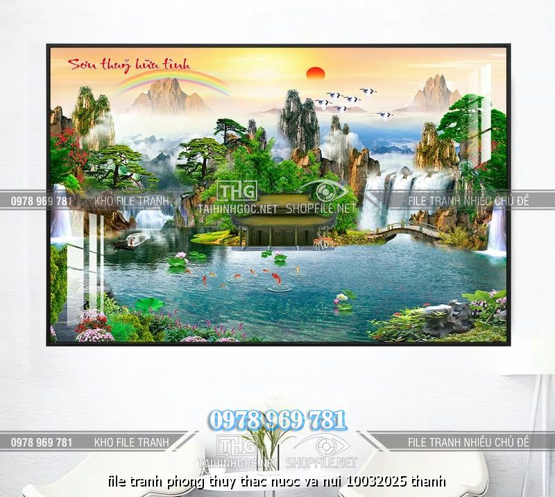 file tranh phong thuy thac nuoc va nui 10032025 thanh