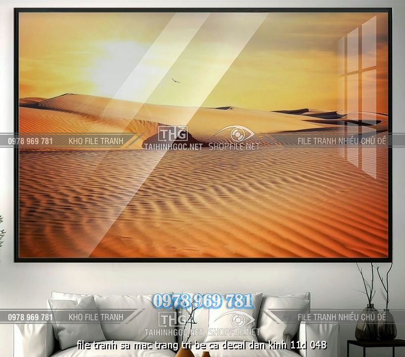 file tranh sa mac trang tri be ca decal dan kinh 11d 048