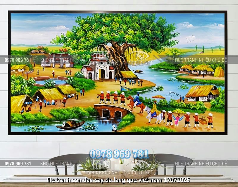 file tranh son dau cay da lang que viet nam 17072025