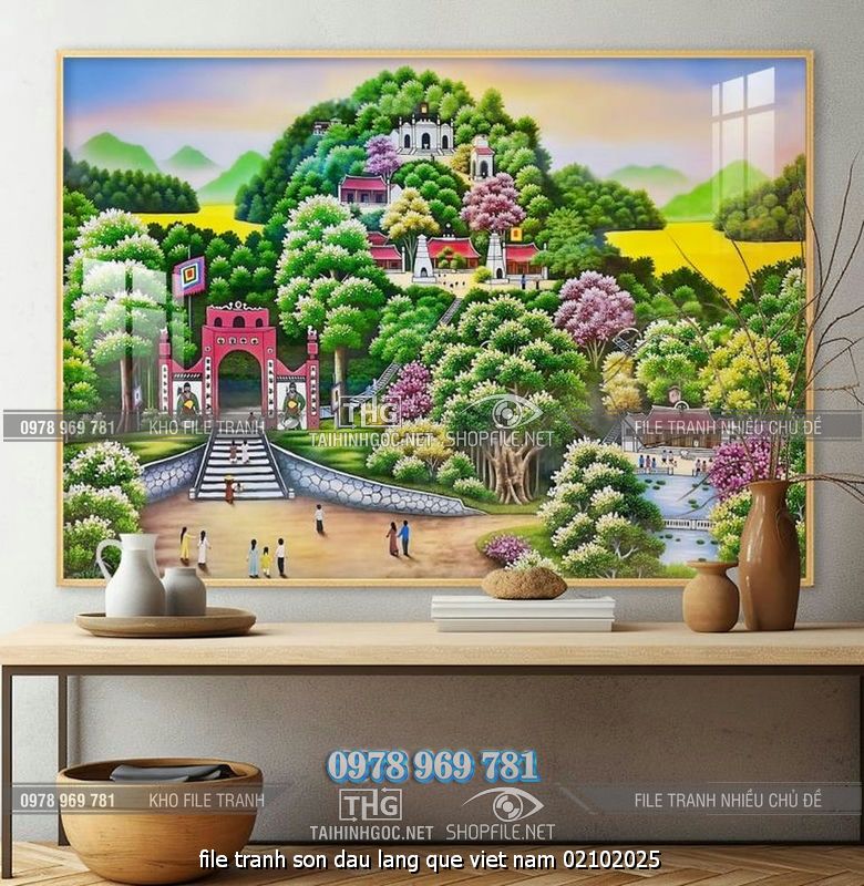 file tranh son dau lang que viet nam 02102025