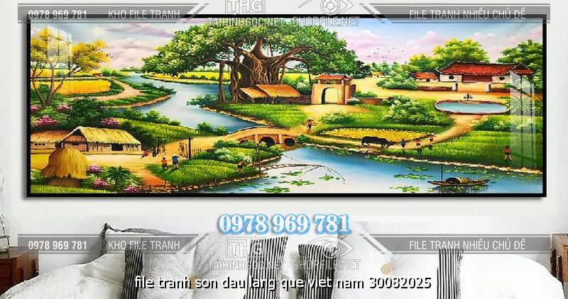 file tranh son dau lang que viet nam 30082025