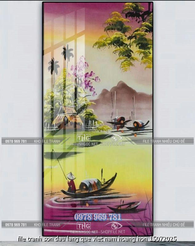 file tranh son dau lang que viet nam hoang hon 15072025