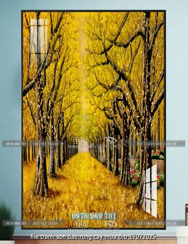 file tranh son dau rung cay mua thu 17072025